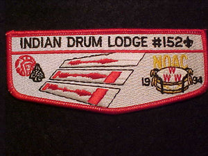 152 S12 INDIAN DRUM, 1994 NOAC, NOW LISTED AS S-13