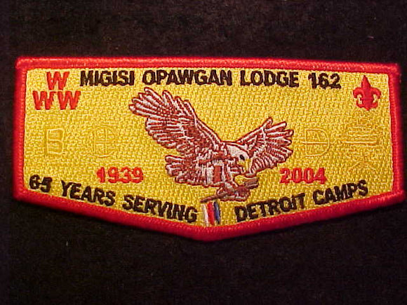 162 S89 MI-GI-SI O-PAW-GAN, 1939-2004, 65 YEARS SERVING DETROIT CAMPS