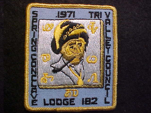 182 EX1971-1 WHITE BEAVER, 1971 SPRING CONVLAVE, TRI-VALLEY COUNCIL