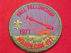 197 ER1977-2 WAUPECAN, FALL FELLOWSHIP 1977