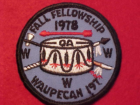 197 ER1978-2 WAUPECAN, FALL FELLOWSHIP 1978