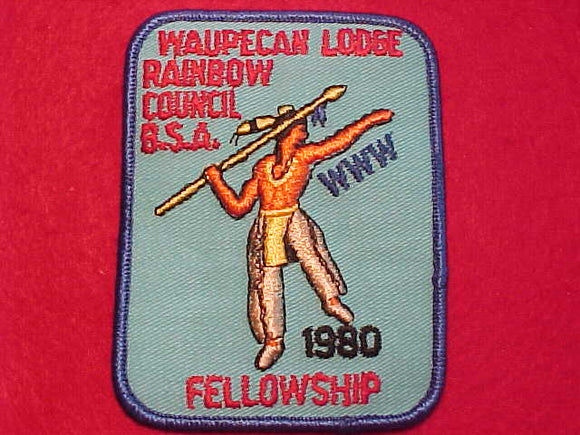 197 EX1980-2 WAUPECAN, 1980 FELLOWSHIP, RAINBOW COUNCIL