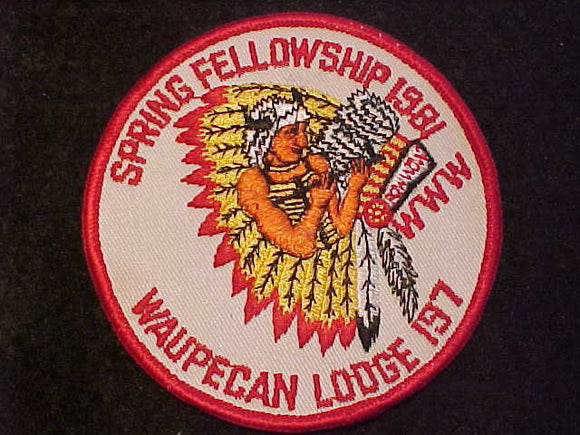 197 ER1981-1 WAUPECAN, SPRING FELLOWSHIP 1981