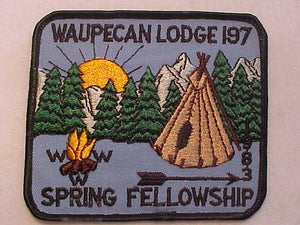 197 EX1983-1 WAUPECAN, 1983 SPRING FELLOWSHIP