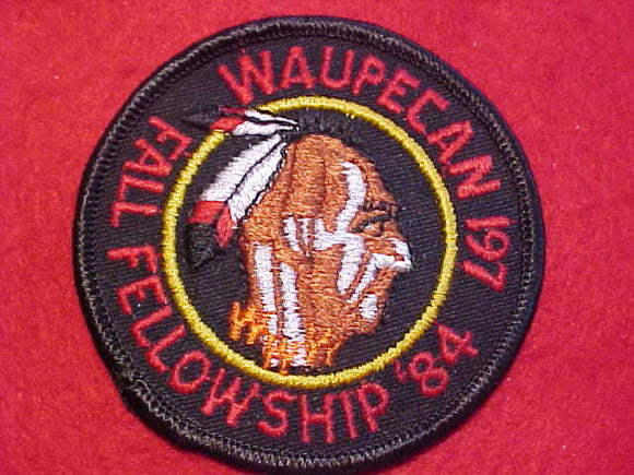 197 ER1984-2 WAUPECAN, FALL FELLOWSHIP '84