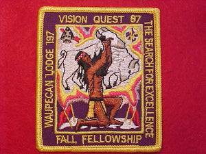 197 EX1987-2 WAUPECAN, VISION QUEST '87, FALL FELLOWSHIP