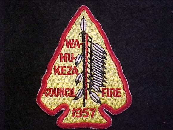 206 EA1957 TEETONKAH, WA-HU-KEZA COUNCIL FIRE 1957, MERGED 1994