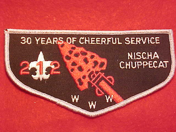 212 F3 NISCHA CHUPPECAT, 30 YEARS OF CHEERFUL SERVICE