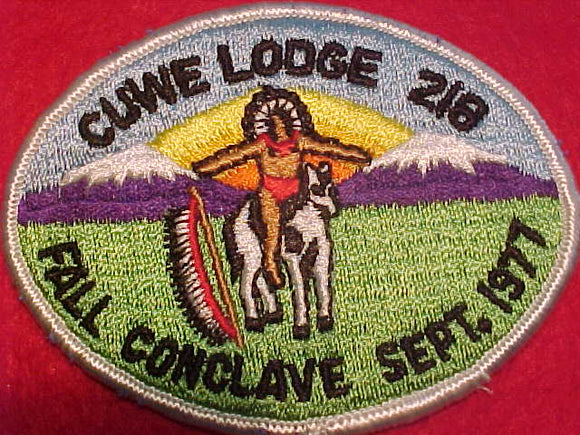 218 EX1977-2 CUWE, FALL CONCLAVE, SEPT. 1977