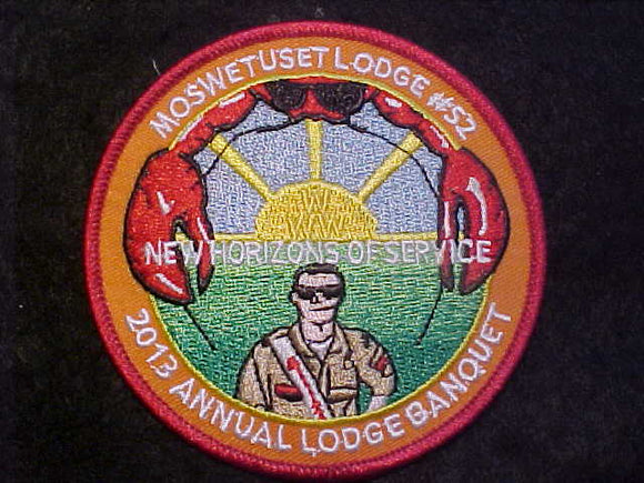 52 ER2013-? MOSWETUSET, 2013 ANNUAL LODGE BANQUET