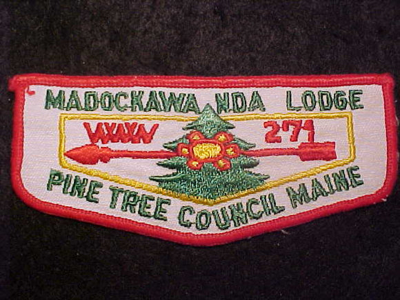 271 F4B MADOCKAWANDA, PINE TREE COUNCIL, MAINE