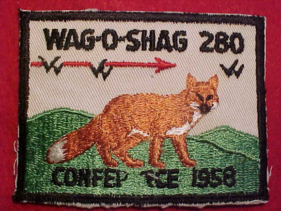 280 EX1958 WAG-O-SHAG, CONFERENCE 1958, THREAD BREAK ON 