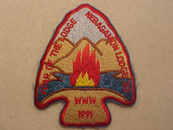 312 A1 NEBAGAMON, 1991, YEAR OF THE LODGE