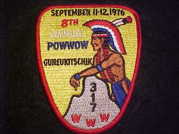 317 EX1976-1 GUNEUKITSCHIK, SEPT. 11-12, 1976, 8TH ANNUAL POWWOW