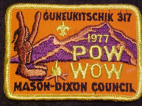 317 EX1977-1 GUNEUKITSCHIK, 1977 POW WOW, MASON-DIXON COUNCIL