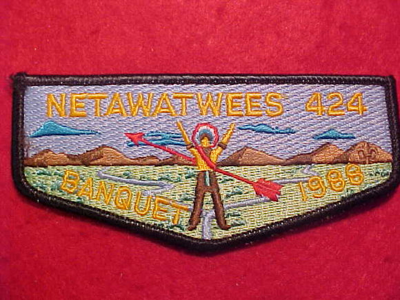 424 S18.1 NETAWATWEES, BANQUET 1988