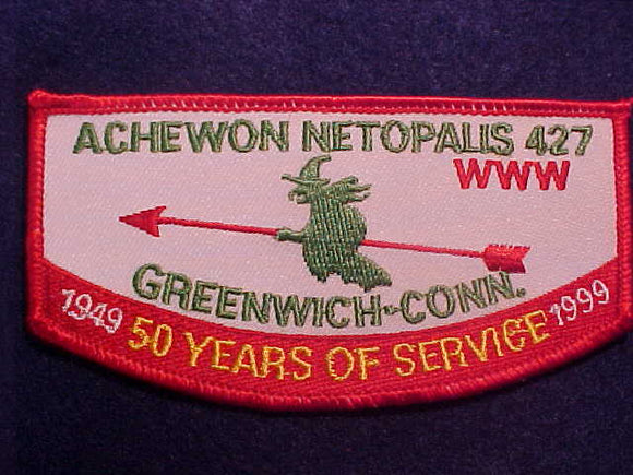 427 F3 ACHEWON NETOPALIS, 1949-1999, 50 YEARS, GREENWICH-CONN.