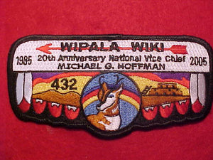 432 S99 WIPALA WIKI, 1985-2005, 20TH ANNIV. NATIONAL VICE CHIEF MICHAEL G. HOFFMAN