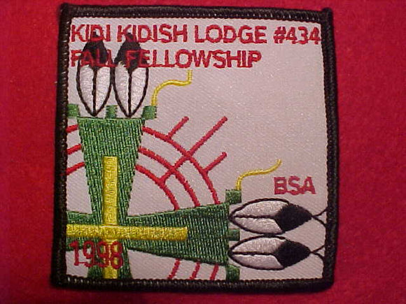 434 EX1998-2 KIDI KIDISH, FALL FELLOWSHIP 1998