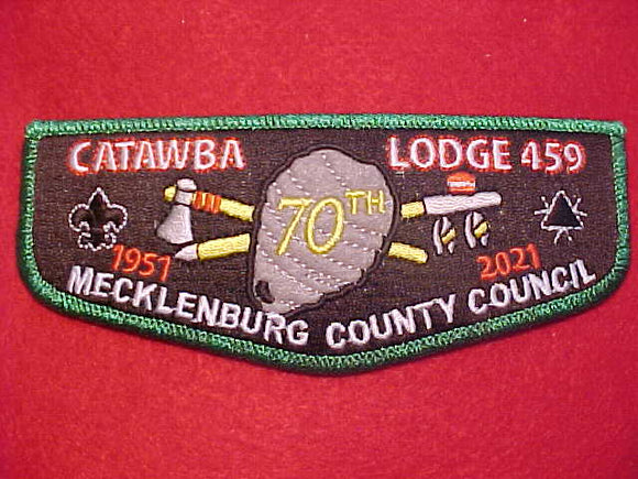 459 S? CATAWBA, 1951-2021, 70TH ANNIV., MECKLENBURG COUNTY COUNCIL