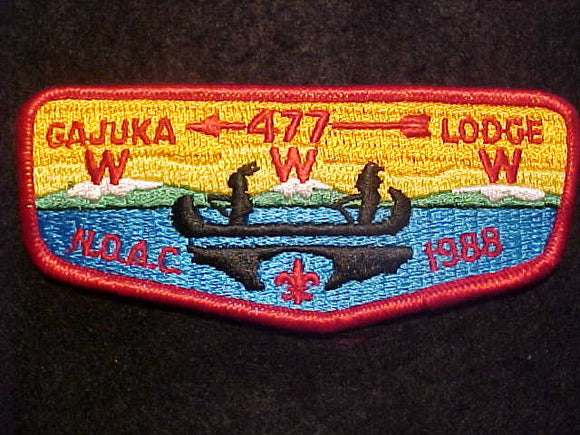 477 S16 GAJUKA, NOAC 1988, RED BDR.