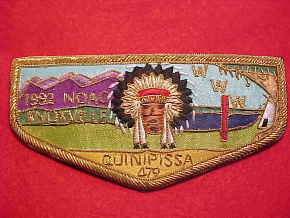 479 QUINIPISSA, 1992 NOAC, BULLION, PIN ON BACK