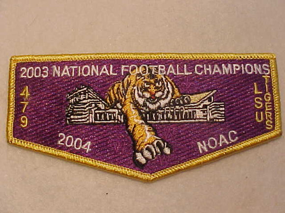 479 S48 QUINIPISSA, 2004 NOAC, LSU TIGERS - 2003 NATIONAL FOOTBALL CHAMPIONS