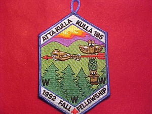 185 EX1992-1 ATTA KULLA KULLA, 1992 FALL FELLOWSHIP