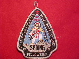 185 EA1993-2 ATTA KULLA KULLA, 1993 SPRING FELLOWSHIP, BLUE RIDGE COUNCIL