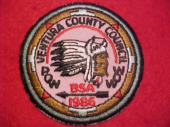 291 ER1986, TOPA TOPA LODGE PATCH, POW WOW 1986, NOT IN BLUE BOOK