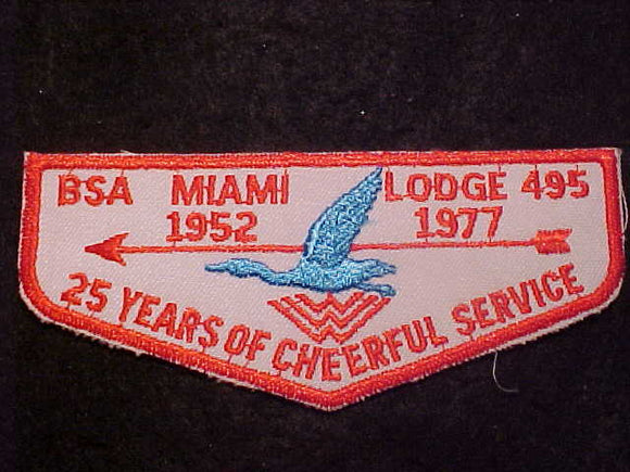 495 F3 MIAMI, 1952-1977, 25 YEARS…