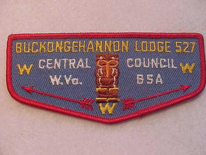 527 F1 BUCKONGEHANNON, CENTRAL COUNCIL, W. VA.