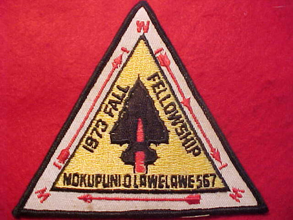 567 EX1973 MOKUPUNI O LAWELAWE, 1973 FALL FELLOWSHIP, SMALL STAINS