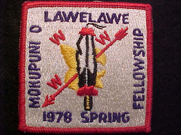 567 EX1978-2 MOKUPUNI O LAWELAWE, 1978 SPRING FELLOWSHIP