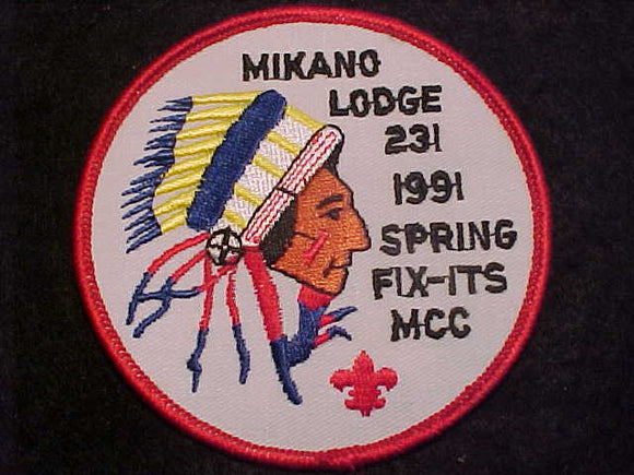 231 ER1991-1 MIKANO, 1991 SPRING FIX-ITS, MCC