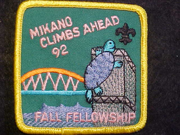 231 E1992-2 MIKANO, 1992 FALL FELLOWSHIP, MIKANO CLIMBS AHEAD