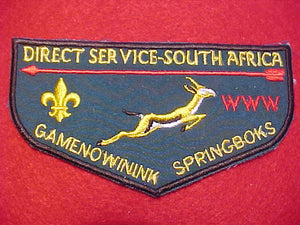 555 F1 GAMENOWININK, SPRINGBOKS, DIRECT SERVICE SOUTH AFRICA