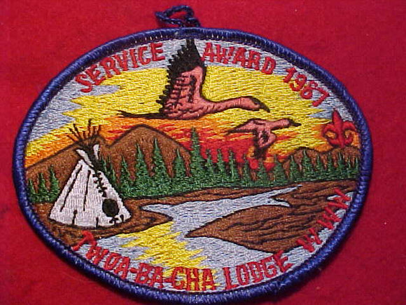 514 X1 TWOA-BA-CHA, SERVICE AWARD 1987