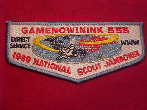 555 S5 GAMENOWININK, 1989 NJ, DIRECT SERVICE