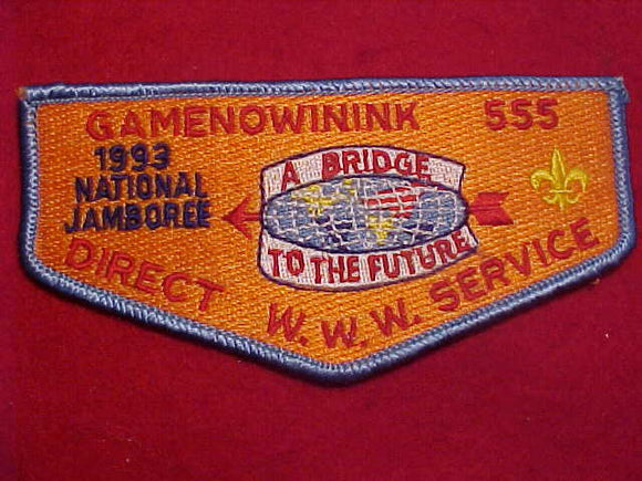 555 S8 GAMENOWININK, 1993 NJ, DIRECT SERVICE