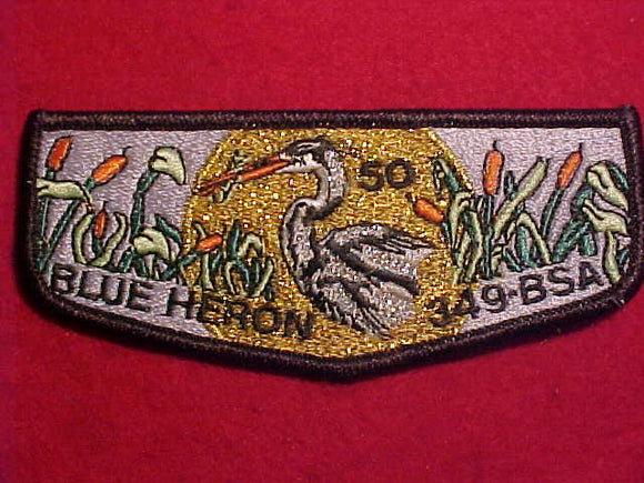 349 S27 BLUE HERON, 50TH ANNIV., GMY MOON