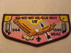 544 F8 HA-WO-WO-HE-QUE-NAH, 1992 NOAC, BLACK BDR.