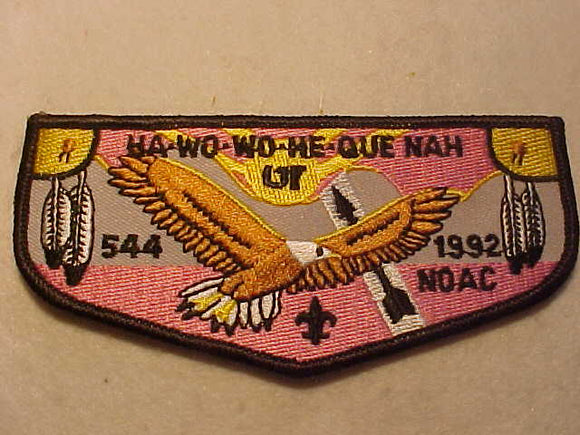 544 F8 HA-WO-WO-HE-QUE-NAH, 1992 NOAC, BLACK BDR.