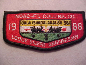 561 S18 OALA ISHADALAKALISH, 1988 NOAC, LODGE SILVER ANNIV., FT. COLLINS, CO.