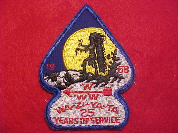 233 A1 WA-ZI-YA-TA, 1968, 25 YEARS OF SERVICE