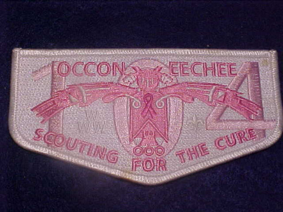 Cancer Scouting Patch 104 S79 OCCONEECHEE, BREAST CANCER AWARENESS, SCOUTING FOR THE CURE ...