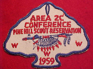 1959 AREA 2-C CONFERENCE, PINE HILL SCOUT RESV.