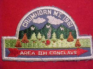 1961 AREA 2-H CONCLAVE, CRUMHORN MT.