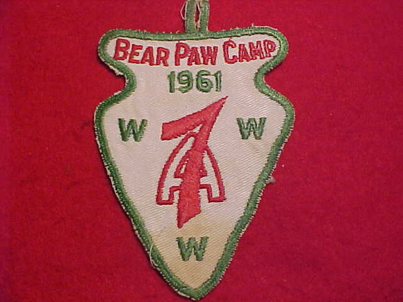 1961 AREA 7-A, BEAR PAW CAMP