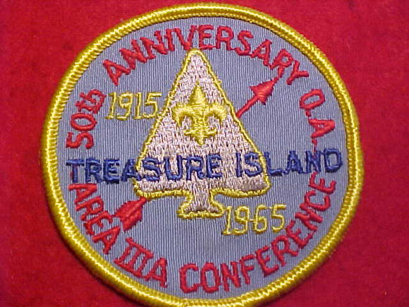 1965 AREA 3-A, 50TH OA ANNIV., TREASURE ISLAND